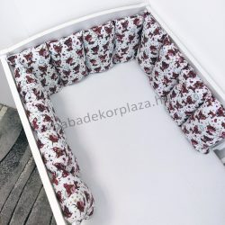 Deluxe Baby Softy párnás rácsvédő - Barna őzikék