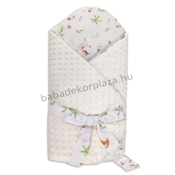 Deluxe Baby babapólya - Minky vanília - Őzike és barátai