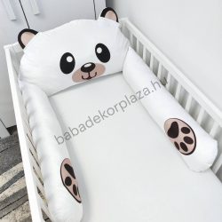   Deluxe Baby figurás párnás rácsvédő - Pandamaci - fehér