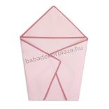Harmony Baby kapucnis fürdőlepedő 75*75 cm - púderrózsaszín