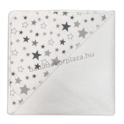   Harmony Baby kapucnis fürdőlepedő 80*80 cm - fehér - magic stars