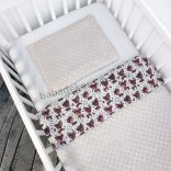 Deluxe Baby 2 részes babaágynemű garnitúra - takaró + párna - Minky mogyoró - barna őzikék