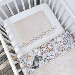   Deluxe Baby 2 részes babaágynemű garnitúra - takaró + párna - Mogyoró - bébi szafari