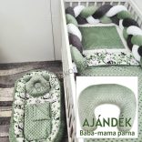 My Happy Baby babaágynemű garnitúra AJÁNDÉK baba-mama párnával – Panda banda