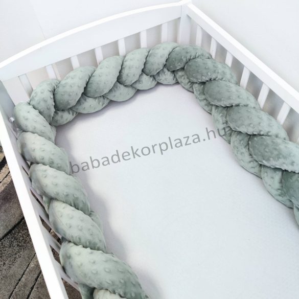 Fonott rácsvédő Minky - zsálya - VÁLASZTHATÓ MÉRETBEN