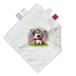   Deluxe Baby mintás szundikendő - világos rózsaszín - unikornis