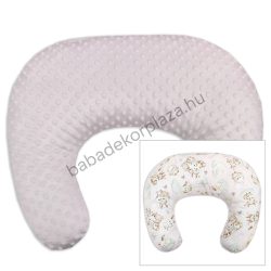   Deluxe Baby Comfort kétoldalas szoptatós párna - világos rózsaszín - bébi erdei állatok
