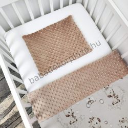   Deluxe Baby 2 részes babaágynemű garnitúra - takaró + párna - cappuccino - bébi zsiráf