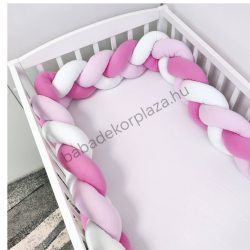    Fonott rácsvédő 190 cm - tricolor (világos rózsaszín - pink - fehér) 