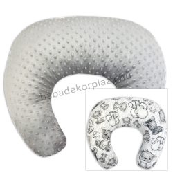   Comfort kétoldalas szoptatós párna - grafitszürke - bébi szafari