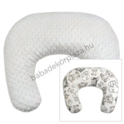   Deluxe Baby Comfort kétoldalas szoptatós párna - szürke - bébi szafari