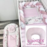 My Happy Baby babaágynemű garnitúra AJÁNDÉK baba-mama párnával – Pillangók III.