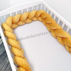   Fonott rácsvédő 70*140-es kiságy feléig érő - Minky méz