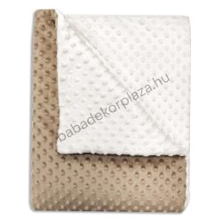   Babatakaró - Minky - bélelt - 70*90 cm  - cappuccino - mogyoró