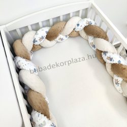 Fonott rácsvédő - 210 cm - macikák szivárványon