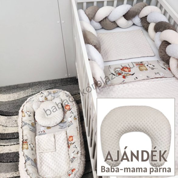 My Happy Baby babaágynemű garnitúra AJÁNDÉK baba-mama párnával – MóKaland II.