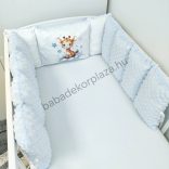 Deluxe Baby Extra párnás rácsvédő - Dreamland Collection - világoskék bébi zsiráf