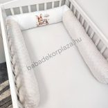 Hengerpárna - 210 cm - mogyoró nyuszi és bagoly