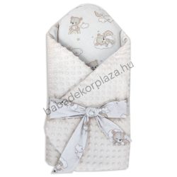Deluxe Baby babapólya - Mogyoró - felhőn alvó macikák