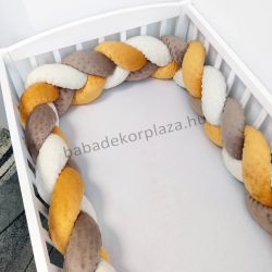   Minky fonott rácsvédő - tricolor (cappuccino - méz - vanília) - VÁLASZTHATÓ MÉRETBEN