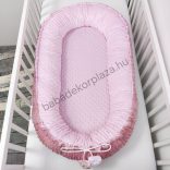 Minky babafészek - mályvarózsa - világos rózsaszín