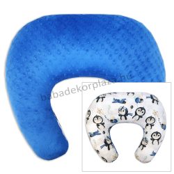   Comfort kétoldalas szoptatós párna - sötétkék - pingvinek