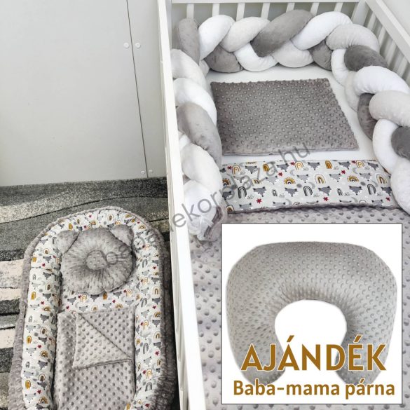 My Happy Baby babaágynemű garnitúra AJÁNDÉK baba-mama párnával – Aprókák II.