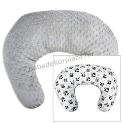   Comfort kétoldalas szoptatós párna - grafitszürke - pandák