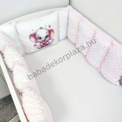   Rácsvédő - Extra párnás - rózsaszín elefánt virággal