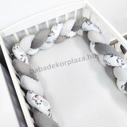 Fonott rácsvédő Minky - 210 cm - zebrák lufikkal