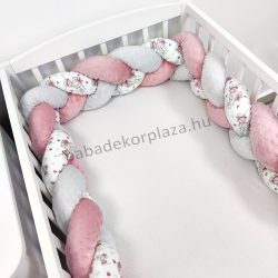 Fonott rácsvédő - 210 cm - egérkék virágokkal