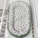 Deluxe Baby többfunkciós babafészek - Minky sötét zsályazöld - koalák