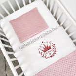 Deluxe Baby 2 részes babaágynemű garnitúra - takaró + párna - mályvarózsa - Little Princess