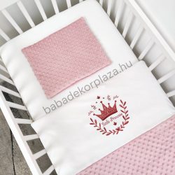   Deluxe Baby 2 részes babaágynemű garnitúra - takaró + párna - mályvarózsa - Little Princess
