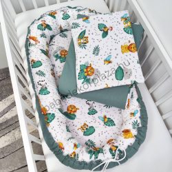   Babaágynemű garnitúra babafészekkel - 3 részes - Madagaszkár (Limitált széria)
