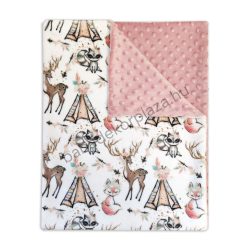   Deluxe Baby 70*90 cm-es mintás wellsoft - Minky babatakaró - mosómedvelány és barátai