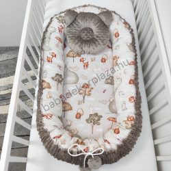   Deluxe Baby többfunkciós babafészek macipárnával - Elefánt és barátai