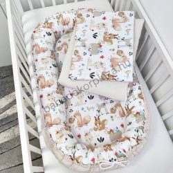   Babaágynemű garnitúra babafészekkel - 3 részes - Lovely Bunny (Limitált széria)