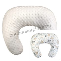   Comfort kétoldalas szoptatós párna - mogyoró - nyuszi és bagoly