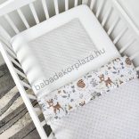 Deluxe Baby 2 részes babaágynemű garnitúra - takaró + párna - Szürke - őzike és mosómedve