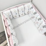 Deluxe Baby Extra párnás rácsvédő - mintás Minky - VÁLASZTHATÓ SZÍNBEN