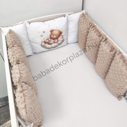 Rácsvédő - Extra párnás - cappuccino édes mackó