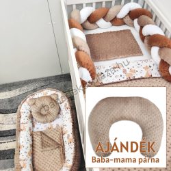   My Happy Baby babaágynemű garnitúra AJÁNDÉK baba-mama párnával – Róka-móka I.