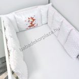Deluxe Baby Extra párnás rácsvédő - Dreamland Collection - rózsaszín bébi zsiráf