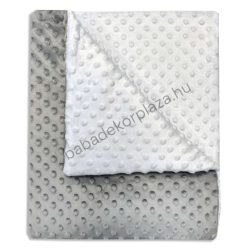 Babatakaró - Minky - bélelt - 70*90 cm  - grafit - szürke