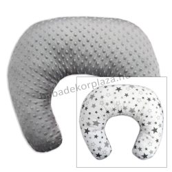   Comfort kétoldalas szoptatós párna - grafitszürke - csillagok
