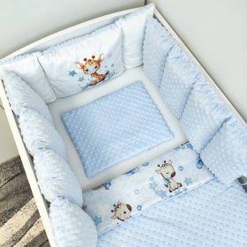 Babaágyneműk párnás rácsvédővel